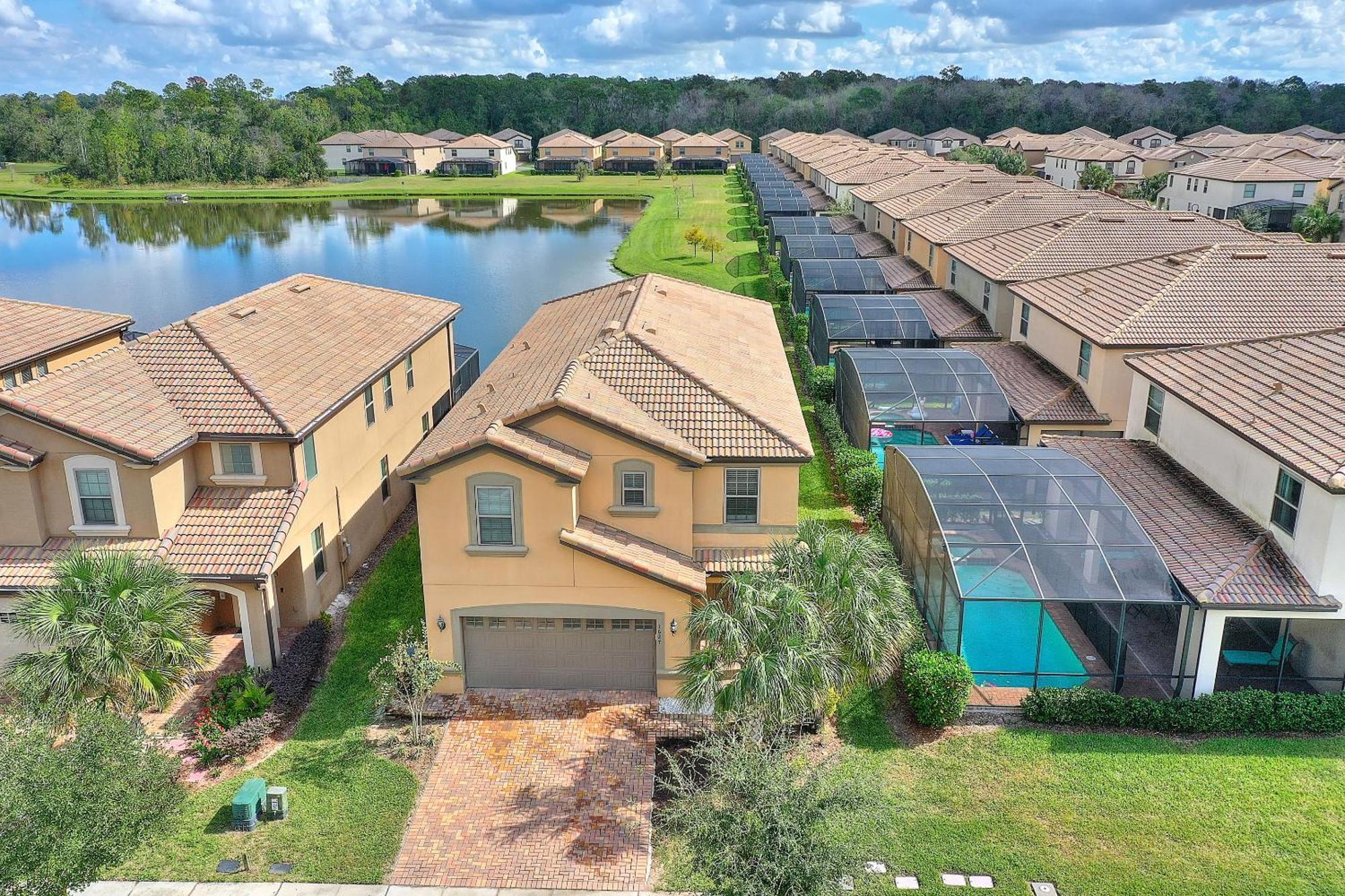 Stylish Cozy Family Getaway With Private Pool And Lake View Kissimmee Exteriör bild