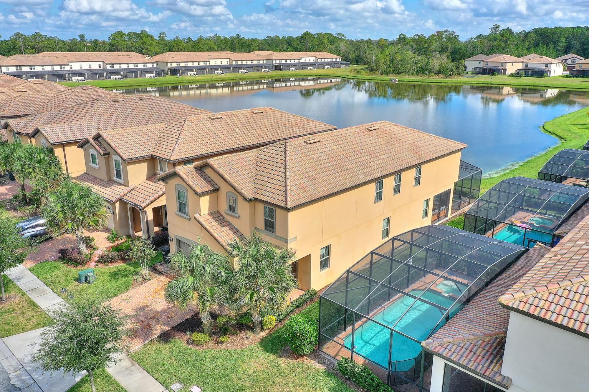 Stylish Cozy Family Getaway With Private Pool And Lake View Kissimmee Exteriör bild